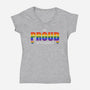 Be Proud-Womens-V-Neck-Tee-fanfabio