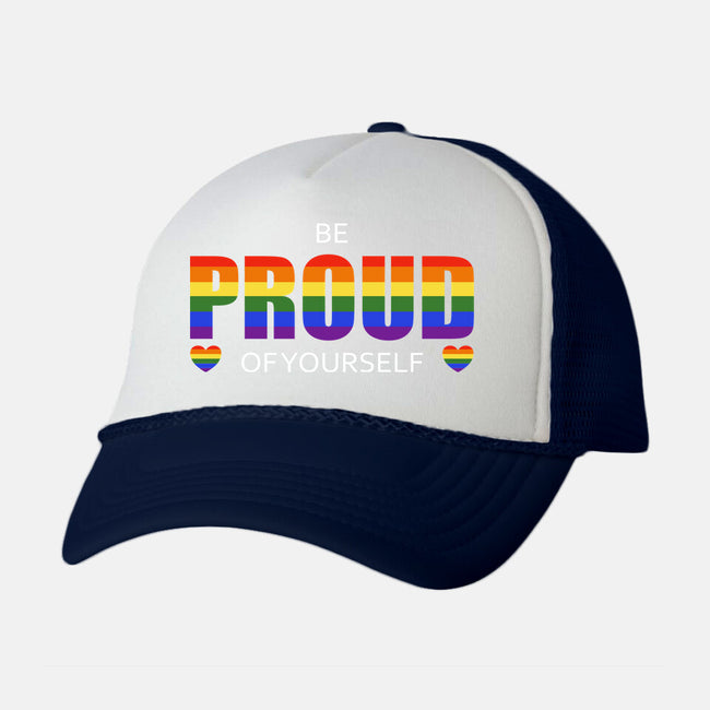 Be Proud-Unisex-Trucker-Hat-fanfabio