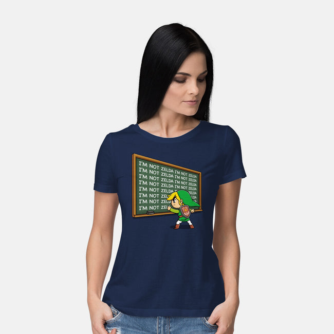 Not Zelda-Womens-Basic-Tee-Barbadifuoco