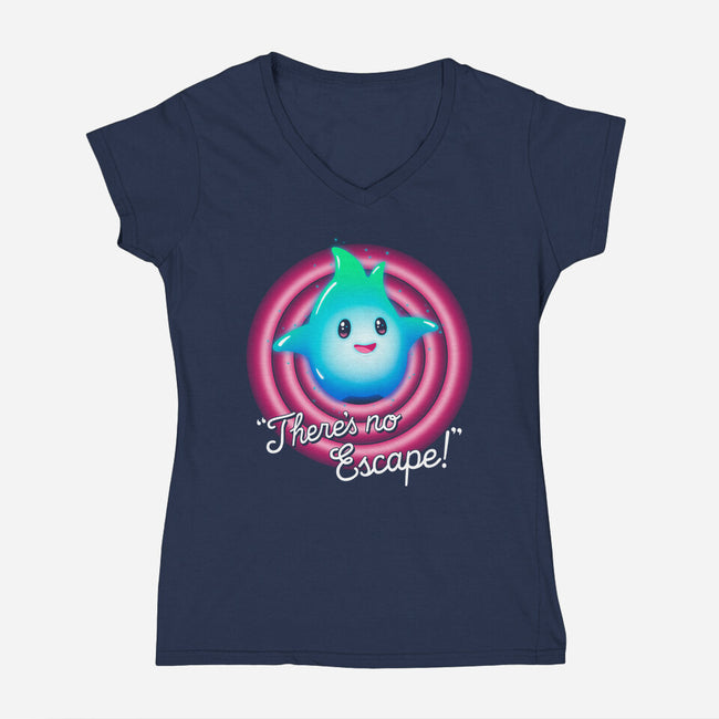 There's No Escape-Womens-V-Neck-Tee-Getsousa!