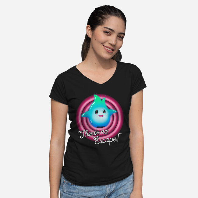 There's No Escape-Womens-V-Neck-Tee-Getsousa!