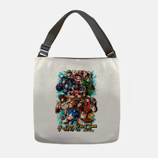 Nostalgic Heroes-None-Adjustable Tote-Bag-Conjura Geek