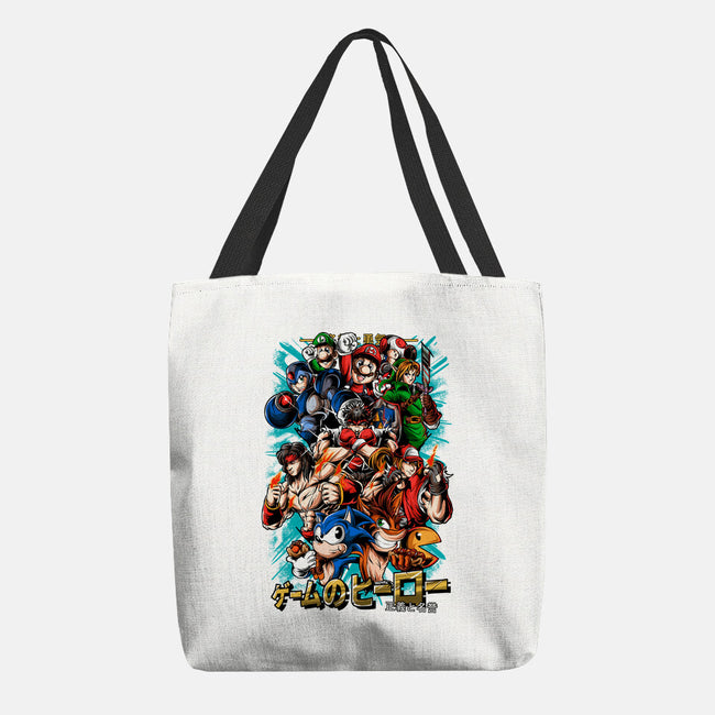 Nostalgic Heroes-None-Basic Tote-Bag-Conjura Geek