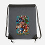 Nostalgic Heroes-None-Drawstring-Bag-Conjura Geek