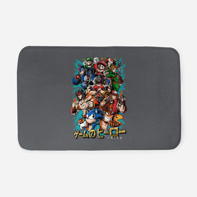 Nostalgic Heroes-None-Memory Foam-Bath Mat-Conjura Geek