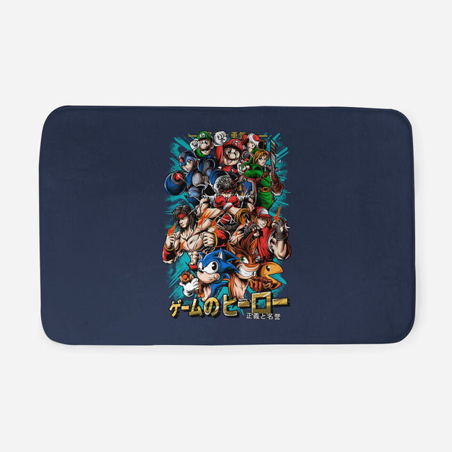 Nostalgic Heroes-None-Memory Foam-Bath Mat-Conjura Geek