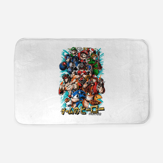 Nostalgic Heroes-None-Memory Foam-Bath Mat-Conjura Geek