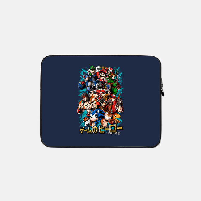 Nostalgic Heroes-None-Zippered-Laptop Sleeve-Conjura Geek