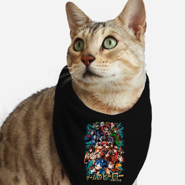 Nostalgic Heroes-Cat-Bandana-Pet Collar-Conjura Geek