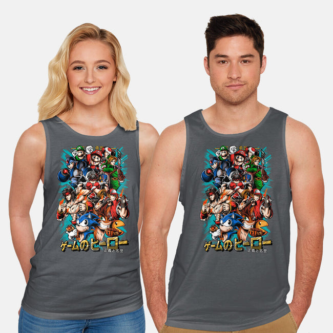 Nostalgic Heroes-Unisex-Basic-Tank-Conjura Geek