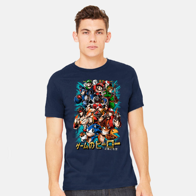Nostalgic Heroes-Mens-Heavyweight-Tee-Conjura Geek