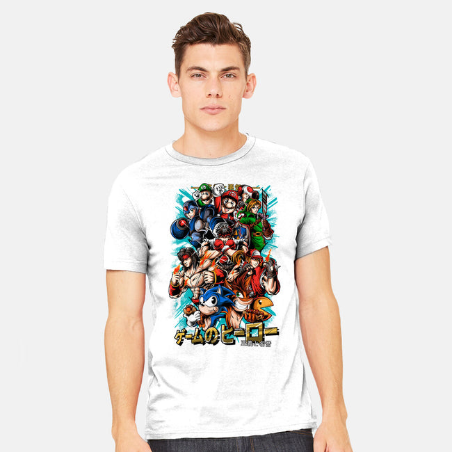 Nostalgic Heroes-Mens-Heavyweight-Tee-Conjura Geek