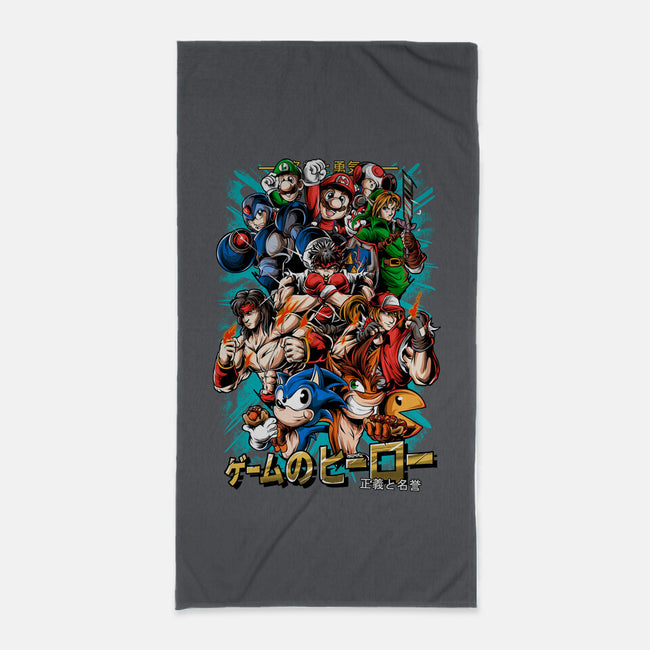 Nostalgic Heroes-None-Beach-Towel-Conjura Geek