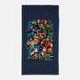 Nostalgic Heroes-None-Beach-Towel-Conjura Geek