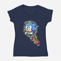 Speed Jump-Womens-V-Neck-Tee-nickzzarto