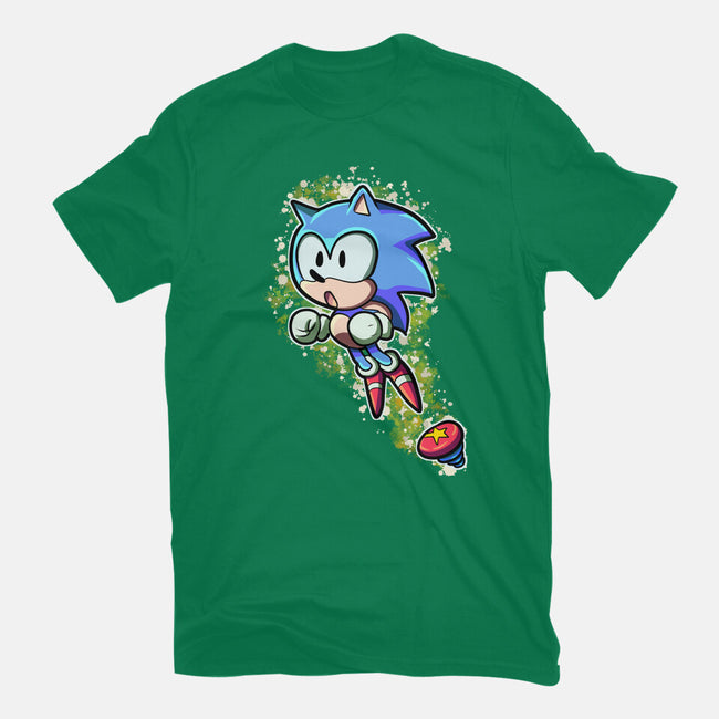 Speed Jump-Womens-Fitted-Tee-nickzzarto