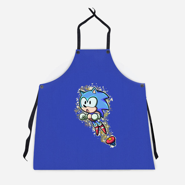 Speed Jump-Unisex-Kitchen-Apron-nickzzarto