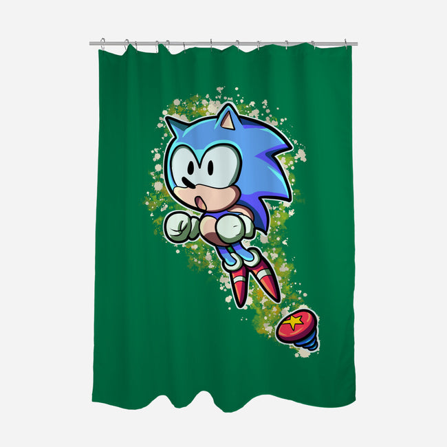 Speed Jump-None-Polyester-Shower Curtain-nickzzarto