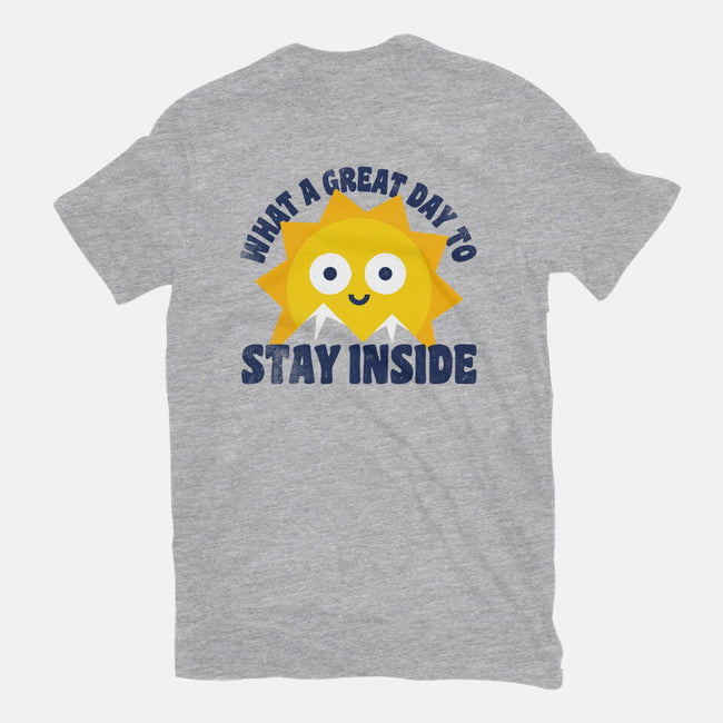Great Day To Stay Inside-Womens-Fitted-Tee-zawitees