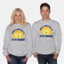 Great Day To Stay Inside-Unisex-Crew Neck-Sweatshirt-zawitees