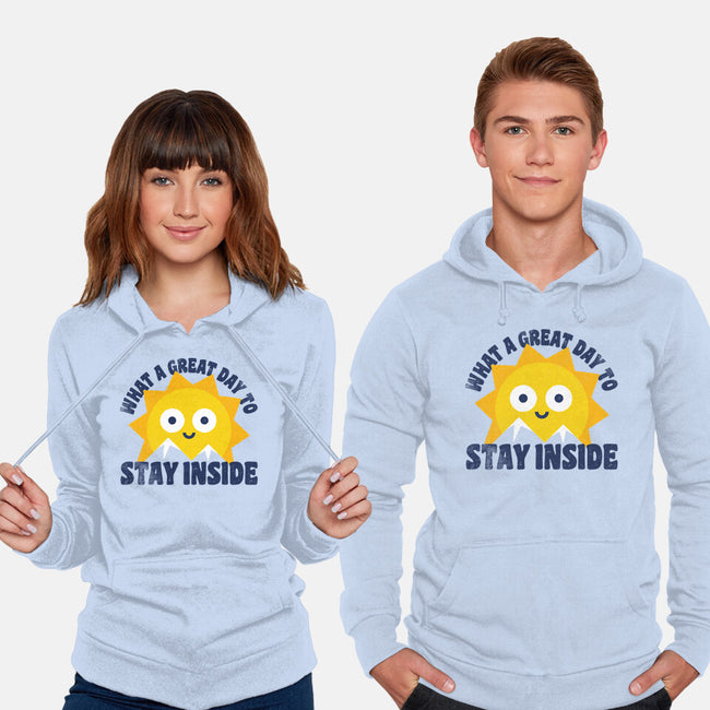 Great Day To Stay Inside-Unisex-Pullover-Sweatshirt-zawitees