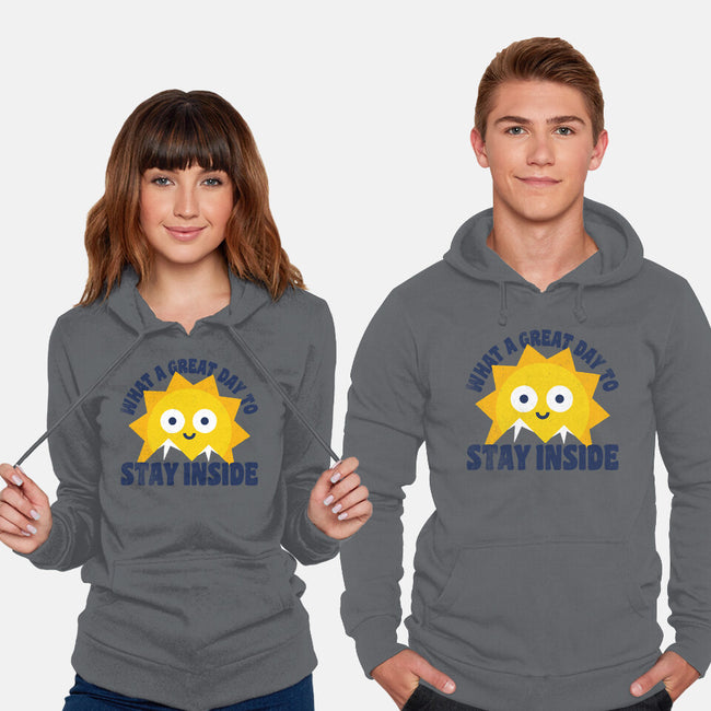 Great Day To Stay Inside-Unisex-Pullover-Sweatshirt-zawitees
