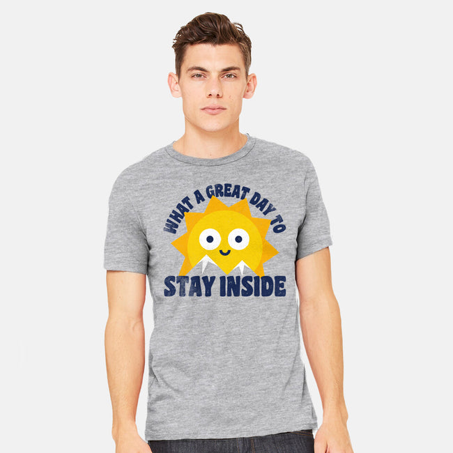 Great Day To Stay Inside-Mens-Heavyweight-Tee-zawitees