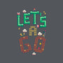 Mario Let's A Go-Womens-Fitted-Tee-Geekydog