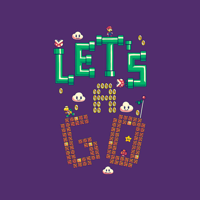 Mario Let's A Go-Unisex-Crew Neck-Sweatshirt-Geekydog
