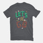 Mario Let's A Go-Womens-Fitted-Tee-Geekydog