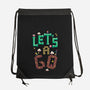 Mario Let's A Go-None-Drawstring-Bag-Geekydog