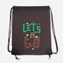 Mario Let's A Go-None-Drawstring-Bag-Geekydog