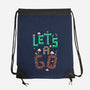 Mario Let's A Go-None-Drawstring-Bag-Geekydog