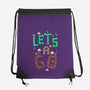 Mario Let's A Go-None-Drawstring-Bag-Geekydog