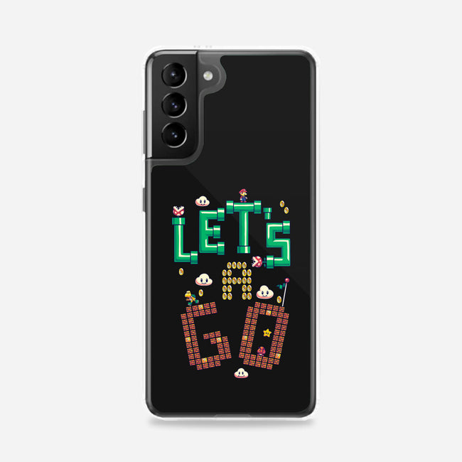 Mario Let's A Go-Samsung-Snap-Phone Case-Geekydog