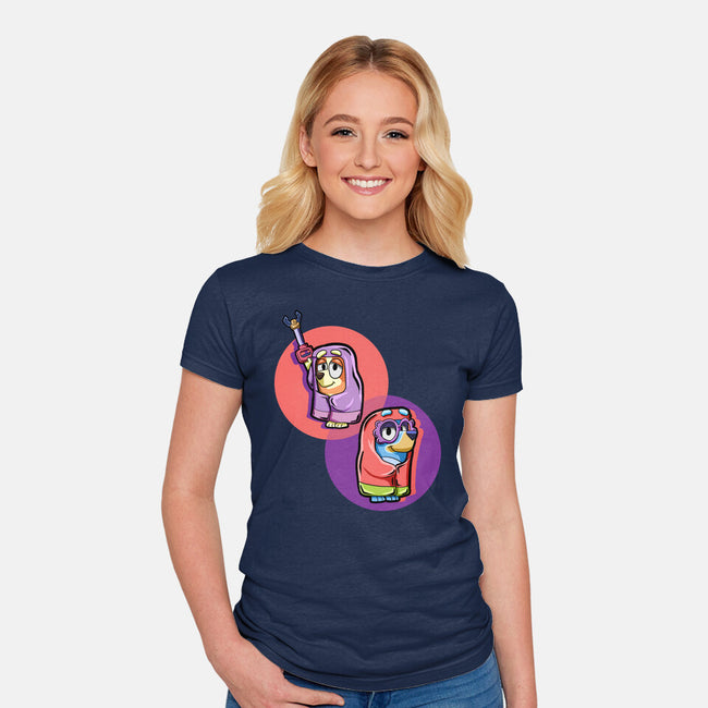 Granny Game-Womens-Fitted-Tee-nickzzarto