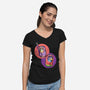Granny Game-Womens-V-Neck-Tee-nickzzarto