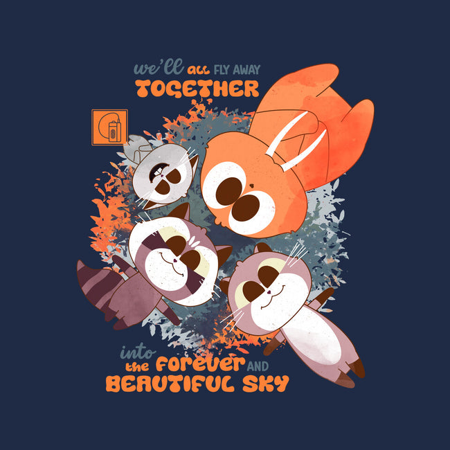 Forever And Beautiful Sky-Womens-V-Neck-Tee-Moon Crew