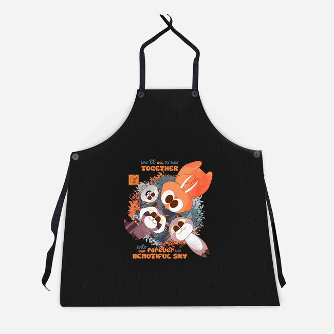 Forever And Beautiful Sky-Unisex-Kitchen-Apron-Moon Crew