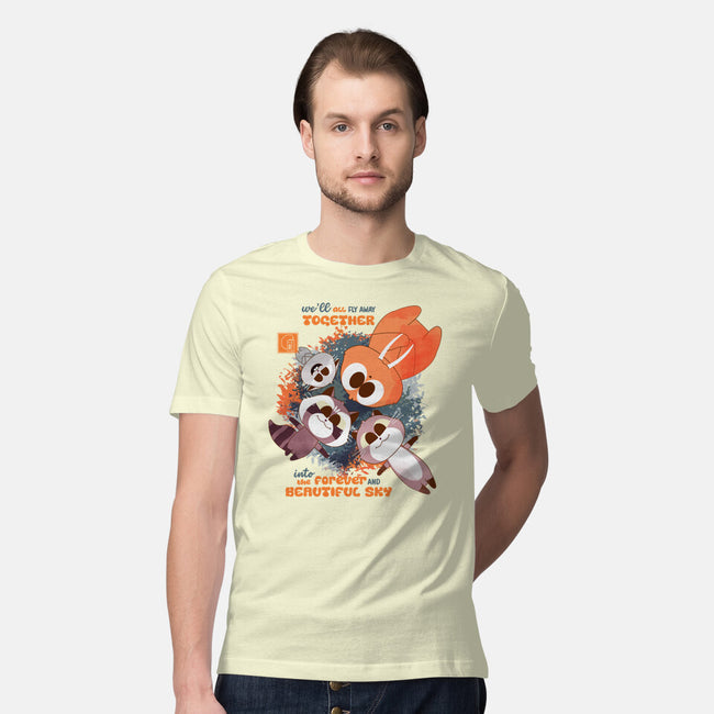 Forever And Beautiful Sky-Mens-Premium-Tee-Moon Crew