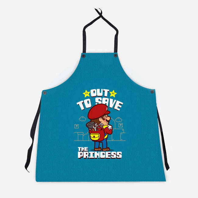 Out To Save The Princess-Unisex-Kitchen-Apron-Boggs Nicolas