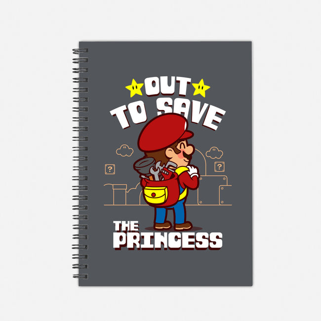 Out To Save The Princess-None-Dot Grid-Notebook-Boggs Nicolas