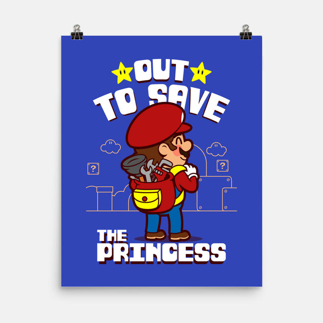 Out To Save The Princess-None-Matte-Poster-Boggs Nicolas