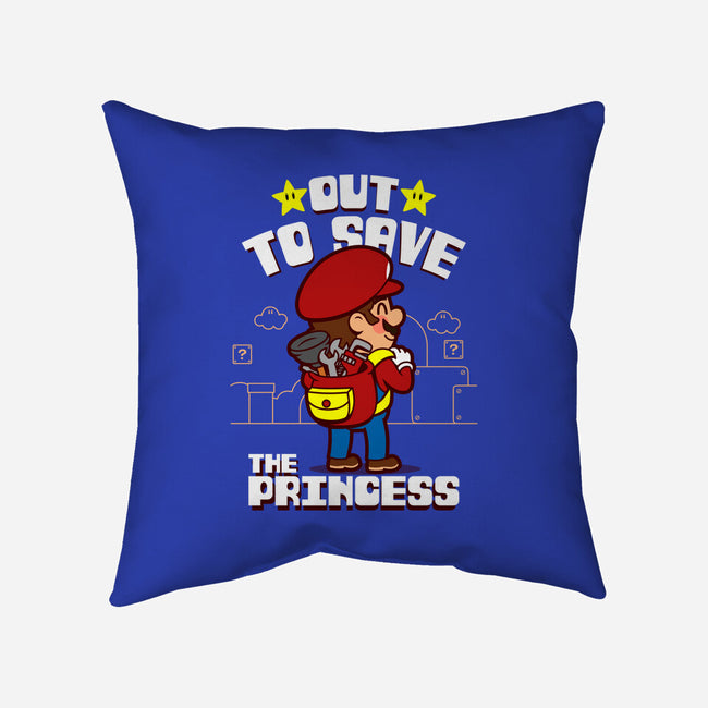 Out To Save The Princess-None-Removable Cover w Insert-Throw Pillow-Boggs Nicolas