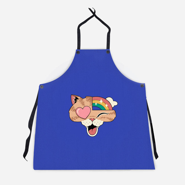 Whimsical Whiskers-Unisex-Kitchen-Apron-vp021