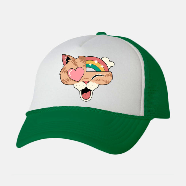 Whimsical Whiskers-Unisex-Trucker-Hat-vp021