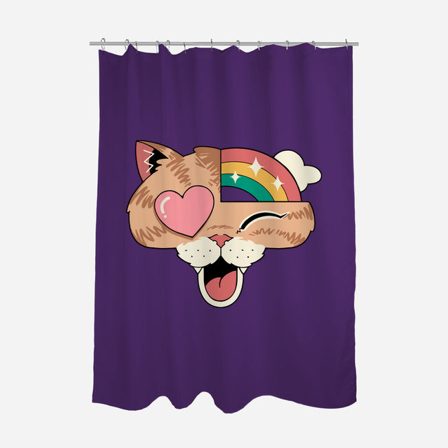 Whimsical Whiskers-None-Polyester-Shower Curtain-vp021