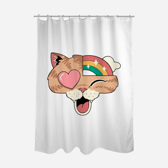 Whimsical Whiskers-None-Polyester-Shower Curtain-vp021