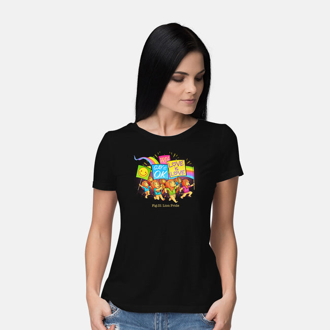 Lion Pride-Womens-Basic-Tee-tobefonseca