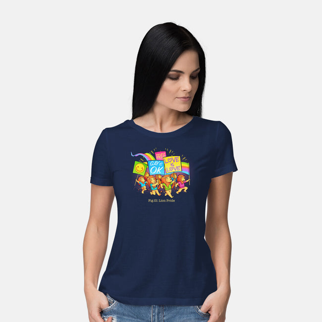 Lion Pride-Womens-Basic-Tee-tobefonseca